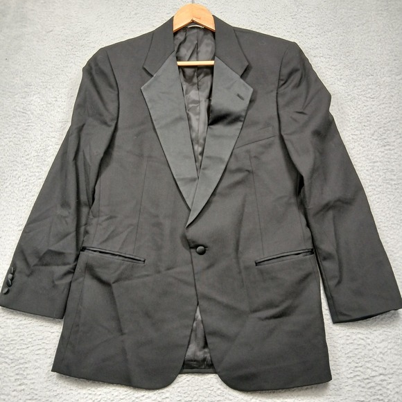 Christian Dior Other - Christian Dior Monsieur Men's 43L Black Tuxedo Jacket Satin Lapel Tailored USA